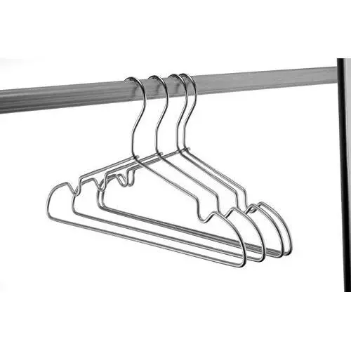 KOOBAY 30Pack 16.5inch Silver Aluminum Laundry Wire Clothes Shirt Coat Suit Hangers with PVC-Coated and Notches