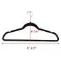 60 PCS Non Slip Velvet Clothes Suit Pants 4 colors the Shape Suit/Shirt/Pants Hangers Multicolor