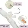 Wed2BB 10PCS of Floral Cotton Padded Hangers Soft Cloth Hanger-Random Delivery