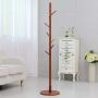 MAFYU Coat Rack European Solid Wood Floor Hanger Hanger Simple Bedroom Clothes Storage Rack Living Room Drying Hanger
