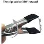 YCLOVE 20 Pack Laundry Hook Boot Clips Hanger Clips Hold Hanging Clothes Pins Hooks Portable Stainless Steel Home Travel Hangers Clips Heavy Duty Closet Organizer Hangers Pants Shoes Towel Socks Hats