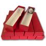 LOT OF 10 - SINGLE ROW 2x2 STORAGE BOXES For Coins in Plastic, Vinyl, Paper and Cardboard Flip Holders