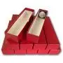 LOT OF 10 - SINGLE ROW 2x2 STORAGE BOXES For Coins in Plastic, Vinyl, Paper and Cardboard Flip Holders