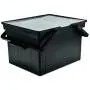 ADVANTUS Companion Letter/Legal Portable Plastic File Box, Includes Lid and Handles, 17 x 14 x 11 Inches, Black (TLF-2B)