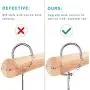 TerHoo Magic Hangers Space Saving Hangers for Clothes Closet Space Saving Wardrobe Clothing Hanger Oragnizer, 2019 Wonder Space Saver Hangers (4 Pack)