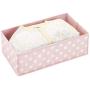 mDesign Soft Fabric Polka Dot Dresser Drawer and Closet Storage Organizer for Child/Kids Room, Nursery, Playroom - Divided Organizer Bin - Textured Print, 3 Pack - Pink/White mDesign Soft Fabric Polka Dot Dresser Drawer and Closet Storage Organizer for Child/Kids Room, Nursery, Playroom - Divided Organizer Bin - Textured Print, 3 Pack - Pink/White