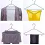 10pcs Random Color 38cm Durable Closet Adult Skirt Dress Clothes Hangers, with Trouser Bar Hook Non-Slip Rack 10pcs Random Color 38cm Durable Closet Adult Skirt Dress Clothes Hangers, with Trouser Bar Hook Non-Slip Rack