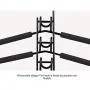 DDSKY 2-Pack 5 in 1 Anti-Slip EVA Metal Clothes Hanger Multi-Layered Clothing Hangers for Hanging Closet Storage Space Saving Organizer