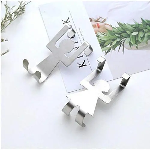 20Pcs Stainless Steel Lovers Shaped Hooks Kitchen Hanger Clothes Storage Rack Tool 20Pcs Stainless Steel Lovers Shaped Hooks Kitchen Hanger Clothes Storage Rack Tool