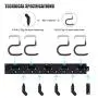 Adjustable Storage System 48 Inch, Wall Holders for Tools, Wall Mount Tool Organizer, Garage Organizer, Garden Tool Organizer, Garage Storage