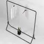 YKFU Metal Coat Rack Stand, Floor-Mounted Triangle Feet, Solid Clothes Hat Rack Hangers, Single Top Rod, Two Hooks On The Side, Suitable for Home Clothing Stores YKFU Metal Coat Rack Stand, Floor-Mounted Triangle Feet, Solid Clothes Hat Rack Hangers, Single Top Rod, Two Hooks On The Side, Suitable for Home Clothing Stores
