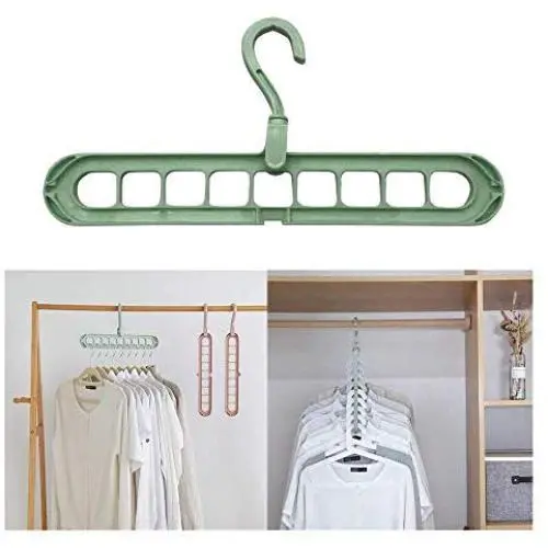 Efaster 9 Hole Clothes Hanger Space Saving Hangers, Multifunction 360° Rotatable Durable Plastic Magic Hangers Organizer,Towel Hook Closet Organizer Plastic Storage Rack,Wrinkle-Free Clothes (Green) Efaster 9 Hole Clothes Hanger Space Saving Hangers, Multifunction 360° Rotatable Durable Plastic Magic Hangers Organizer,Towel Hook Closet Organizer Plastic Storage Rack,Wrinkle-Free Clothes (Green)