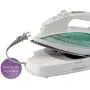 Panasonic Contoured Stainless Steel Soleplate, Vertical, Auto Shut Off, Power Base and Carrying/Storage Case – NI-L70SRW Cordless 1500W Steam/Dry Iron, standart, Green/White