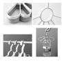 HJYPYJ Magic Hanger,Creative Multifunction Folding Hanger,Storage Scarves/Ties PP Space-Saving Organizer Hangers, No Trace/Gray / 2 pcs