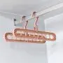 Perfect-display Multi Clothes Coat Hanger Organizer Multi Port Support Baby Clothes Drying Racks Plastic Scarf Cabide Storage Rack Hangers,Pink