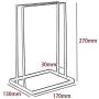 2pcs Iron Clothes Hanger Holder Space Saving Hanger Companion Rack Adult Children Hanger Stand Hanger Organizer for Home Laundry Decoration