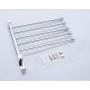 END 5 Arms Swivel Towel Bar,Stainless Steel Bathroom Swing Hanger Towel Rack Holder Storage Space Saving Swinging Towel Bar for Bathroom - Wall Mounted Towel Holder Organizer