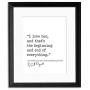 The Beginning And End Of Everything Love Letters, F. Scott and Zelda Fitzgerald, Author Signature Literary Quote Print. Fine Art Paper, Laminated, Framed, or Canvas with Hanger. Multiple Sizes