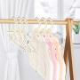 Koicaxy White Faux Pearl Bow Clothes Hangers Hook for Children Kids Bowknot White 5 Packs