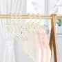 Koicaxy White Faux Pearl Bow Clothes Hangers Hook for Children Kids Bowknot White 5 Packs Koicaxy White Faux Pearl Bow Clothes Hangers Hook for Children Kids Bowknot White 5 Packs