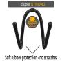 Flexible Adjustable W Rack, Multifunction Wall Mount Display Stand, Multipurpose Holder Hooks, Universal Organizer Storage Clips, Wall Hanger for Skateboard, VR Headset, Sword, Hat, Helmet, Coat, etc