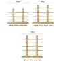 Solid Wood Glass Display Holder Sunglass Display Holder Wood Glass Display Rack Double Linen Glass Showcase (5-Layer)