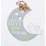 Grey moon hospital door hanger