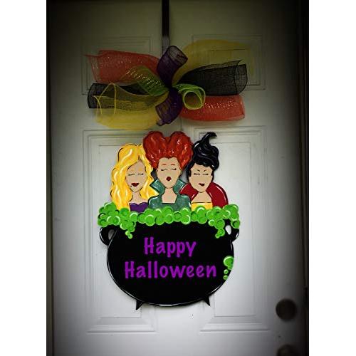Sanderson Sisters door hanger Hocus Pocus wreath