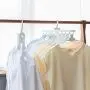 EvaroFly Multipurpose Portable Folding Hanger, Save Space Storage Clothes Hanger, Household Travel Camping -White 51.5x41.5x37cm