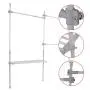 Cocoarm Clothes Drying Rack,Multifunctional 3 Layers Rails Garment Clothes Coat Rack Dryer Hanger with 1 Storage Shelf Adjustable Height 275-310cm Cocoarm Clothes Drying Rack,Multifunctional 3 Layers Rails Garment Clothes Coat Rack Dryer Hanger with 1 Storage Shelf Adjustable Height 275-310cm