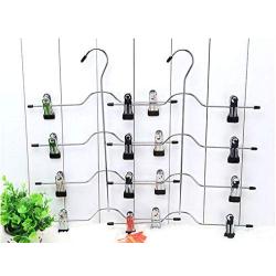 5pcs 4 Layers Stainless Steel Multifunctional Clothes Hangers Pants Storage Hangers Cloth Rack Multilayer Storage Cloth Hanger