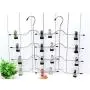 5pcs 4 Layers Stainless Steel Multifunctional Clothes Hangers Pants Storage Hangers Cloth Rack Multilayer Storage Cloth Hanger