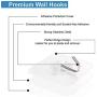 LOPEN STU Premium Wall Hooks, 22 lbs(MAX) Heavy Duty Self Adhesive Hooks, Nail Free Transparent Seamless Hooks, Waterproof and Oilproof, Suitable for Bathroom Kitchen Reusable Utility Hooks -12PCS