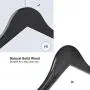 SONGMICS Hangers, 20 Pack Solid Wood Hangers, Smooth Finish, Ergonomic Design, Black UCRW02B-20 SONGMICS Hangers, 20 Pack Solid Wood Hangers, Smooth Finish, Ergonomic Design, Black UCRW02B-20