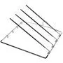 MEOKEY 3 Packs Pants Hangers 5 Layers Non-Slip Swing Arm Clothes Hangers Space Saving Closet Storage Organizer for Jeans Pants Leggings Scarves Ties Towels