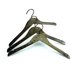 DNJKSA Walnut Wood Shirts Hanger for Clothes Shop (6 Pieces/lot)