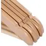 10 pcs Adult Wooden Clothes Hangers Hotel Closet Storage Solid Wood Suit Hanger Sturdy Pants Rack 10 pcs Adult Wooden Clothes Hangers Hotel Closet Storage Solid Wood Suit Hanger Sturdy Pants Rack