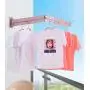ZhaoMM Indoor Wall-Mounted Drying Rack Telescopic Aluminum Alloy Hanger Clothes Airer Folding Invisible Drying Rack for Balcony Living Room Bedroom(Colour:Rose Gold)