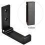 Pack of 4, Foldable Wall Mount Hanging Hooks, Aluminum Cloth Hanger, Headset Wall Hanger, Aluminum Wallmount Hook, Hold Up to 20kg with Screws (Black) Pack of 4, Foldable Wall Mount Hanging Hooks, Aluminum Cloth Hanger, Headset Wall Hanger, Aluminum Wallmount Hook, Hold Up to 20kg with Screws (Black)