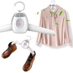 FERRYONE Clothes Dryer Shoe Dryer Hanger Dryer 1 Unit 2 Roles Function Quick Drying Hot Air/Natural Wind Switching Silent Rainy Season Measures Home Travel Business Trip with English Instructions