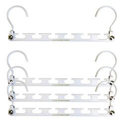 Wonder Hanger Heavy Duty 360 Swivel Action Hanger, Pack of 4 in White - Keep Your Clothes Organized and Wrinkle-Free!