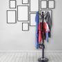 12 Hooks Multi-Functional Metal Coat Racks Hat Jacket Stand Silica Gel Base Tree Hanger Rack, Shipped from The US (????Black, ????15.7 x 15.7 x 68.9 inches)