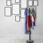 12 Hooks Multi-Functional Metal Coat Racks Hat Jacket Stand Silica Gel Base Tree Hanger Rack, Shipped from The US (????Black, ????15.7 x 15.7 x 68.9 inches)