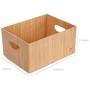 MobileVision Bamboo Storage Box, 9”x12”x 6”, Durable Bin w/Handles, Stackable - for Toys Bedding Clothes Baby Essentials Arts & Crafts Closet & Office Shelf MobileVision Bamboo Storage Box, 9”x12”x 6”, Durable Bin w/Handles, Stackable - for Toys Bedding Clothes Baby Essentials Arts & Crafts Closet & Office Shelf