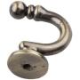 Jili Online 2 Pieces Metal Curtain Tieback Hooks Wall Door Clothes Hats Hangers - Bronze, 38x30x16mm
