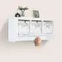 Wall Mount Coat Rack 3 Hooks 3 Removable Wicker Baskets Storage Cubbies Shelf Clothes Bags Hats Hanger White Hallway Decor Entryway Organization Wall Mount Coat Rack 3 Hooks 3 Removable Wicker Baskets Storage Cubbies Shelf Clothes Bags Hats Hanger White Hallway Decor Entryway Organization