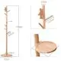 Y.H.Valuable Coat Racks Creative Coat Stand Modern Clothes Rack Wooden Floor Hanger Simple Hat Coat Rack Clothes Tree Office Bedroom Living Room Hall Entryway Entryway Furniture