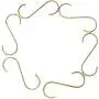 Fwaytech S Shaped Hooks Copper 6 PACK Gold Brass S Hooks Hanger for Jewelry,Pots Pans Rack,Coffee Mugs,Spoons Utensils,Clothes,Jeans,Cups,Bags,Bird Feeders and Plants (H-C6) Fwaytech S Shaped Hooks Copper 6 PACK Gold Brass S Hooks Hanger for Jewelry,Pots Pans Rack,Coffee Mugs,Spoons Utensils,Clothes,Jeans,Cups,Bags,Bird Feeders and Plants (H-C6)