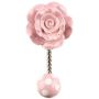 Indianshelf Handmade 1 Artistic Vintage Pink Ceramic Flower Rail Hooks Holders/Clothes Hooks Over Door Indianshelf Handmade 1 Artistic Vintage Pink Ceramic Flower Rail Hooks Holders/Clothes Hooks Over Door