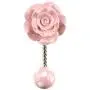 Indianshelf Handmade 1 Artistic Vintage Pink Ceramic Flower Rail Hooks Holders/Clothes Hooks Over Door Indianshelf Handmade 1 Artistic Vintage Pink Ceramic Flower Rail Hooks Holders/Clothes Hooks Over Door
